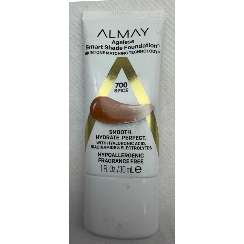 Almay Ageless Smart Shade Foundation 700 Spice Skintone Matching 1oz 30ml
